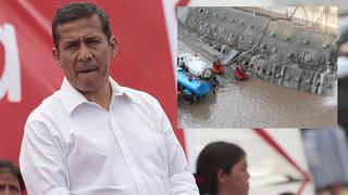 Ollanta Humala mostró su preocupación por problemas en Vía Parque Rímac