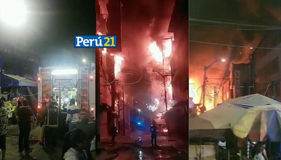 Los comerciantes de Tacora también sufrieron incendios en abril de este año y en 2018  (Captura de pantalla: SolTV).