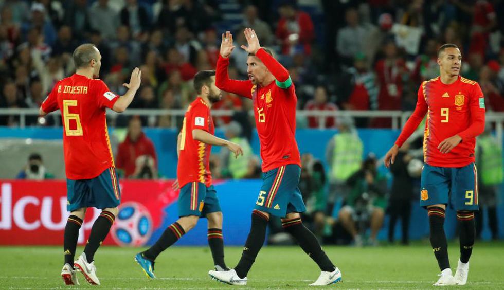 España empató 2-2 en un partido intenso ante Marruecos. (Reuters)