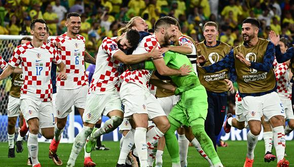 Croacia celebra su clasificación a la semifinal de Qatar 2022 y se convierte en el primer equipo que pasa la ronda tras ganar 4-2 en ronda de penales.