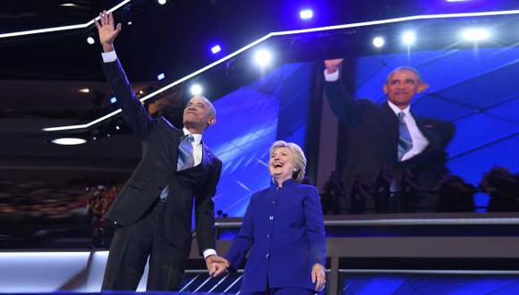 Barack Obama pidió a sus votantes que elijan a Hillary Clinton como próxima presidenta de Estados Unidos. (AFP)