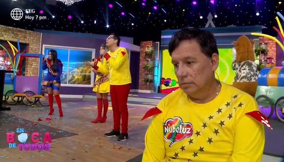 Ricardo Rondón sufre resbalón en el programa “En boca de todos”. (Foto: Captura América TV)