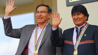 Evo Morales plantea a Martín Vizcarra que Bolivia exporte gas desde el puerto de Ilo