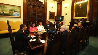 Humala se reunió con Alejandro Toledo, Alan García y Keiko Fujimori en Palacio