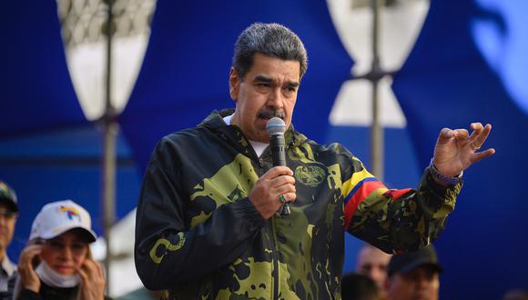 Dictador venezolano, Nicolás Maduro, expulsó del país a oficina de Derechos Humanos de la ONU. (Foto de Gabriela Oraa / AFP)