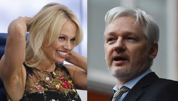 ¿Pamela Anderson y Julian Assange tendrían un romance? (EFE/AFP)
