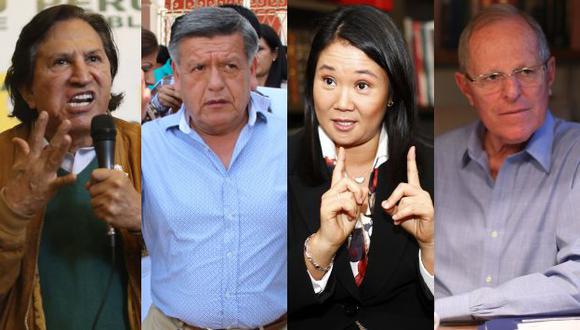 Alejandro Toledo, César Acuña, Keiko Fujimori, PPK y Ántero Flores-Aráoz criticaron mensaje a la Nación de Ollanta Humala. (Perú21)