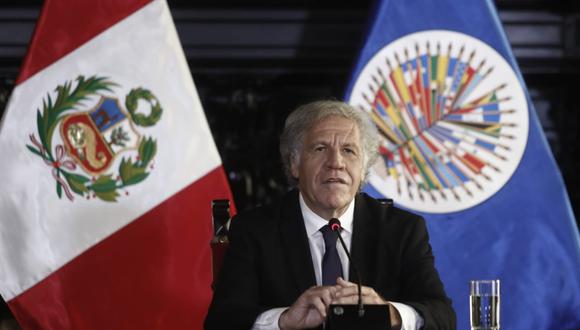 Luis Almagro destacó que en el Perú debe haber diálogo entre los poderes del Estado. Foto GEC