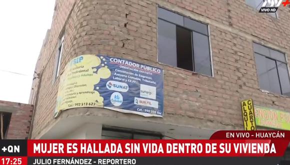 Hallan muerta a madre de familia en interior de una casa de Huaycán, en Ate. (ATV+)
