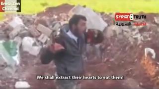 Siria: Rebeldes castigarán mordedura de corazón de un soldado