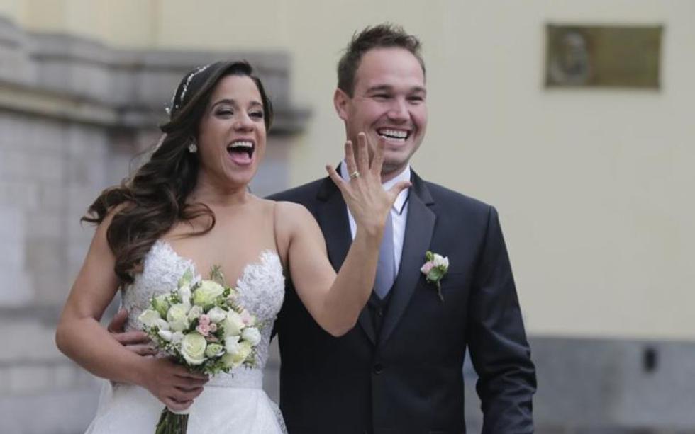 Vanessa y George se dieron el 'sí'. (Foto: Alonso Chero/El Comercio)