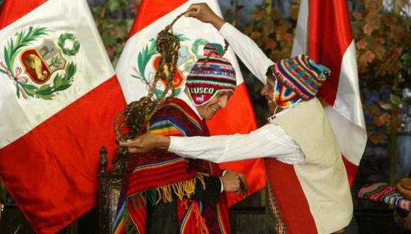 SACA EL CHICOTE. Presidente Humala le recordó a su padre que su compromiso es con todo el país. (David Vexelman)