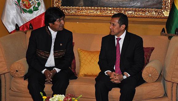 Morales y Humala suscribieron la “Declaración del Cusco”. (Andina)