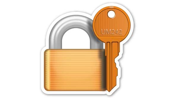 ¿Por qué el emoji de la llave y el candado tiene inscrita la palabra UM242? Conócelo. (Foto: Emojipedia)