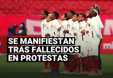 Selección peruana: futbolistas se pronuncian ante fallecidos en protestas
