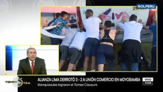 Alianza Lima campeón del Torneo Clausura: Jugadores tuvieron que empujar el bus que se atracó con el barro en Moyobamba [VIDEO]