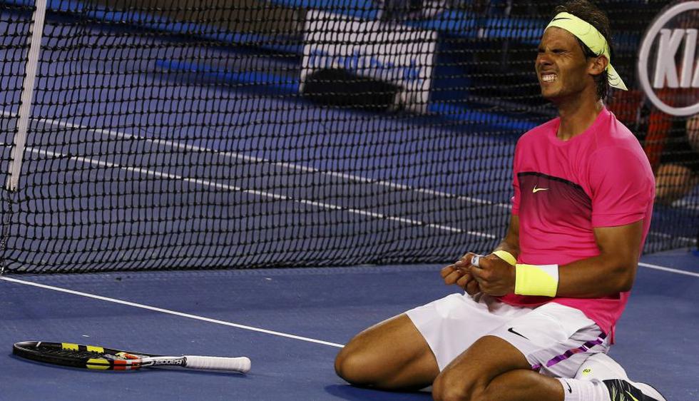 Rafael Nadal celebrando su sufrida victoria frente a Tim Smyczek. (Reuters)