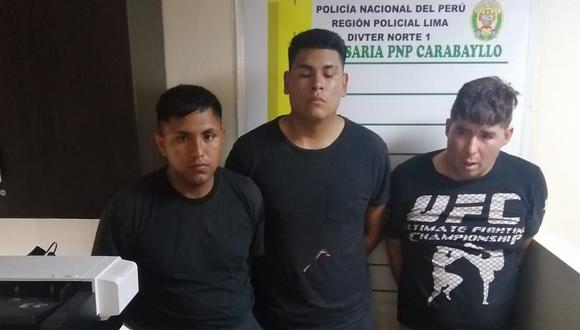 Capturan a tres delincuentes que serían serenos de Los Olivos. (Foto: César Bueno)