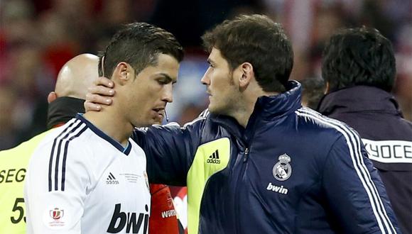 Iker Casillas y Cristiano Ronaldo compartieron en Real Madrid. (Foto: EFE)
