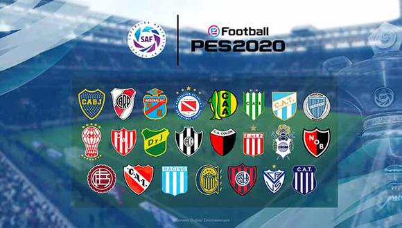 La liga argentina, incluyendo a River Plate y Boca Juniors, serán exclusivos de eFootball PES 2020.