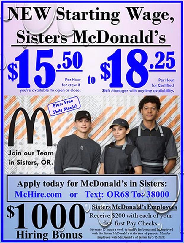 “Dignos”: McDonald’s paga US la hora