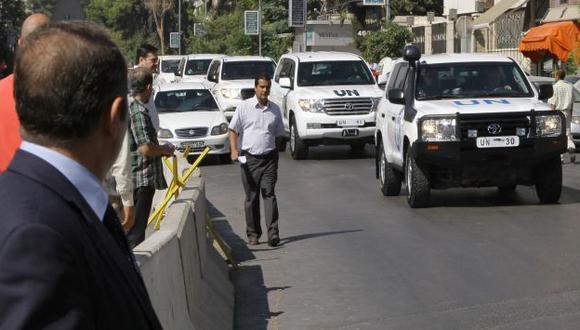Inspectores de la ONU salieron hoy de Siria tras seis días de trabajo. (AFP)