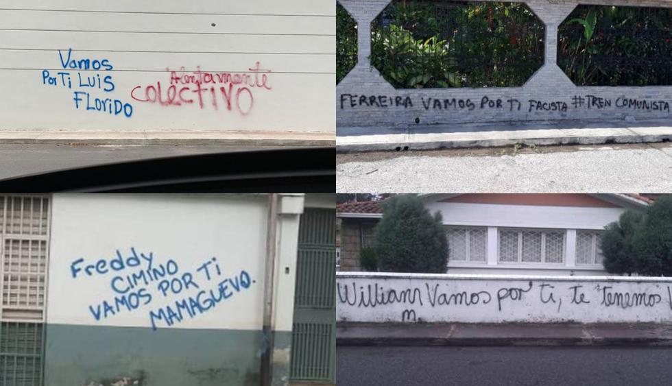 Violentas amenazas aparecen en casas de diputados venezolanos. (Foto: Twitter Juan Guaidó)