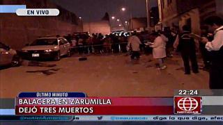 San Martín de Porres: Balacera en Zarumilla dejó tres personas muertas