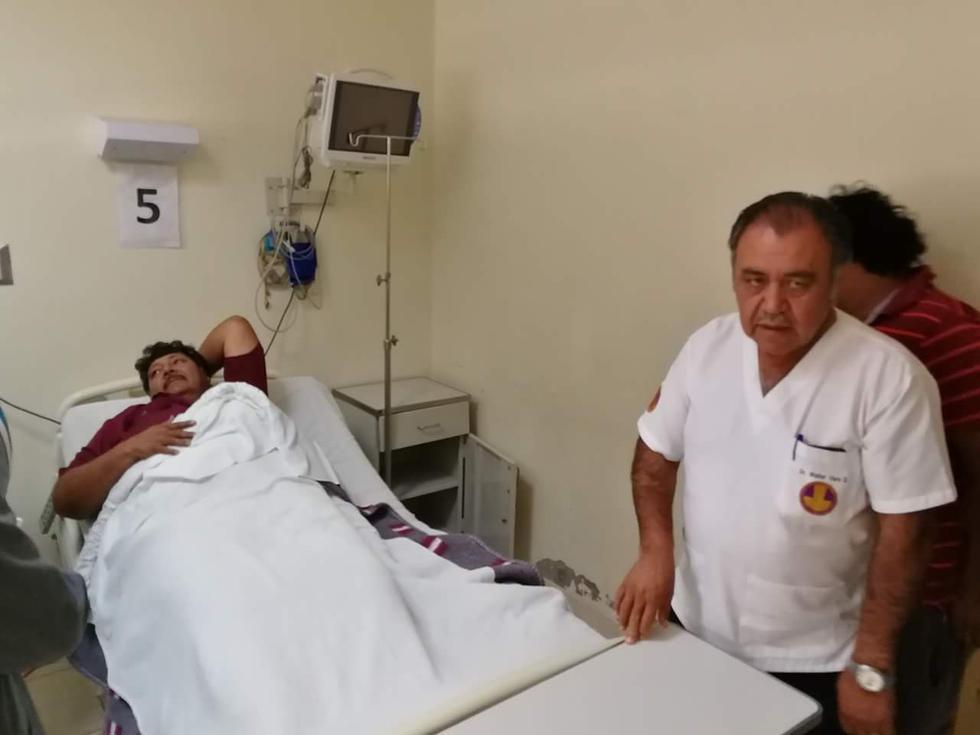 Elard Hurtado Retamozo quedó internado en el Hospital Central de Majes. (LINO MAMANI)