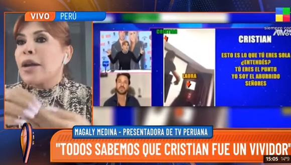 Magaly Medina habló sobre Cristian Zuárez y Laura Bozzo en programa argentino. (Intrusos)