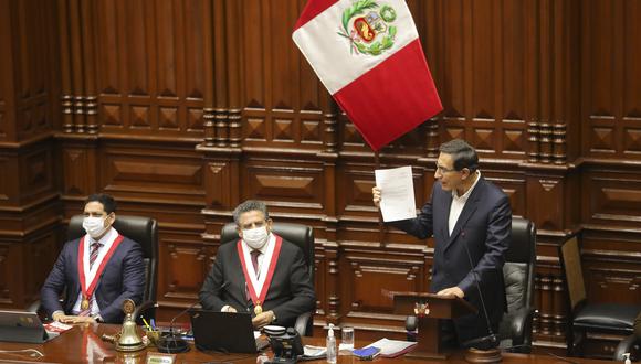 Vizcarra compareció en el Congreso en setiembre al admitirse el primer pedido de vacancia. (Foto: Presidencia de la República)