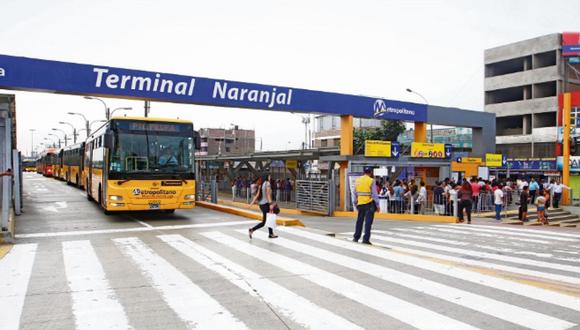 ATU implementa nuevas rutas ante fusión de los expresos en la estación Naranjal. (Foto: Andina)