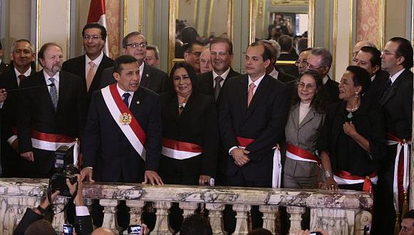 Cuanto todo era felicidad. El primer gabinete de Humala duró solo 136 días. (USI)