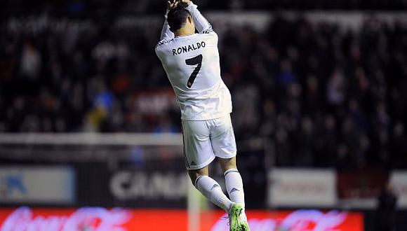 Cristiano Ronaldo celebra su gol ante el Osasuna por la Copa del Rey. (AP)