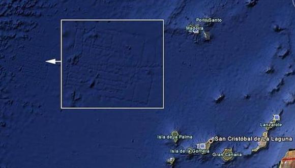Así se veía la supuesta Atlántida antes de la actualización. (Google Earth)