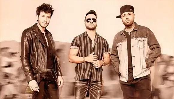Sebastián Yatra anuncia el lanzamiento del tema “Date la vuelta” junto a Luis Fonsi y Nicky Jam. (Foto: Universal Music)