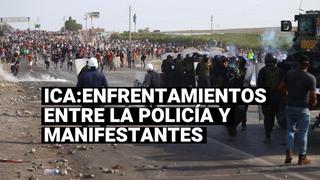 Policías se enfrentaron a los manifestantes por el control de la Panamericana Sur