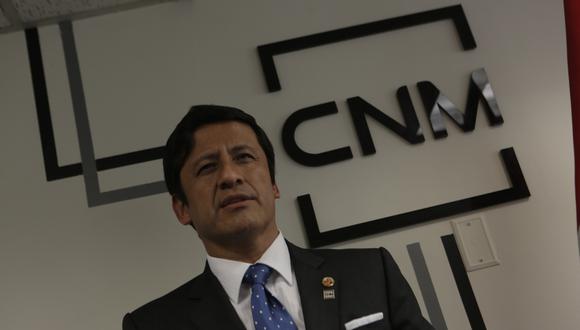 Fiscalía de la Nación presentó denuncia constitucional contra ex presidente del CNM Guido Aguila en setiembre pasado. (Foto: GEC)