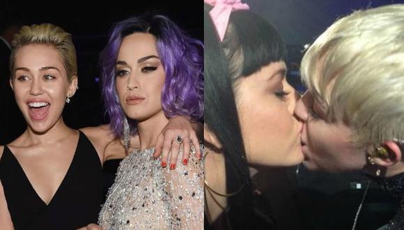 Miley y Katy son amigas hace 10 años, incluso se besaron en un concierto en 2014. (Foto: Composición)