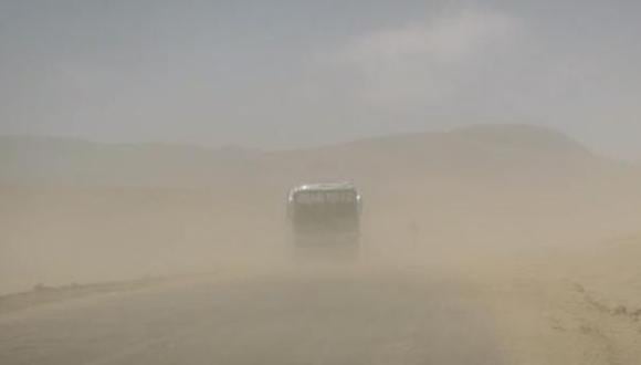 Tormenta de arena en Ica. (Captura de imagen)