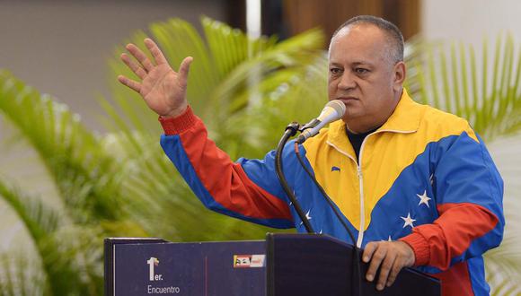 Diosdado Cabello dijo que por culpa del conflicto en Colombia, Venezuela recibió "más de cinco millones de hermanos colombianos". (Foto: AFP)