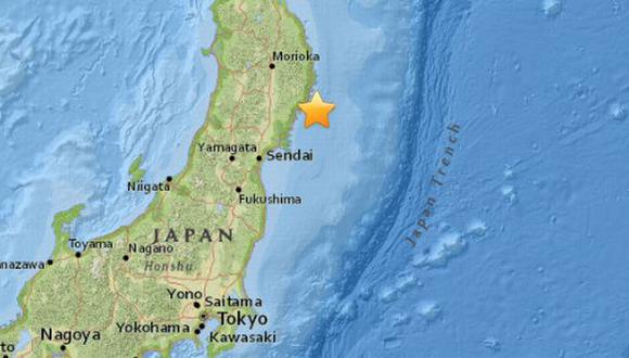 Fuerte sismo de 6,8 grados remeció Japón. (USGS)