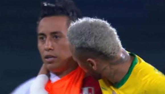 Christian Cueva confesó qué le dijo Neymar tras el final del Perú vs. Brasil. (Captura: DirecTV Sports)