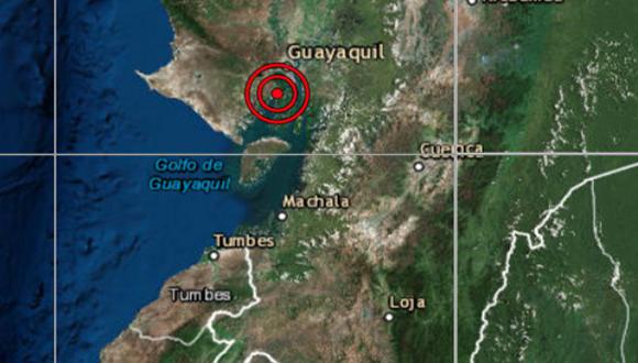 El sismo de 5,7 se registró en el departamento de Tumbes. (Foto: IGP)