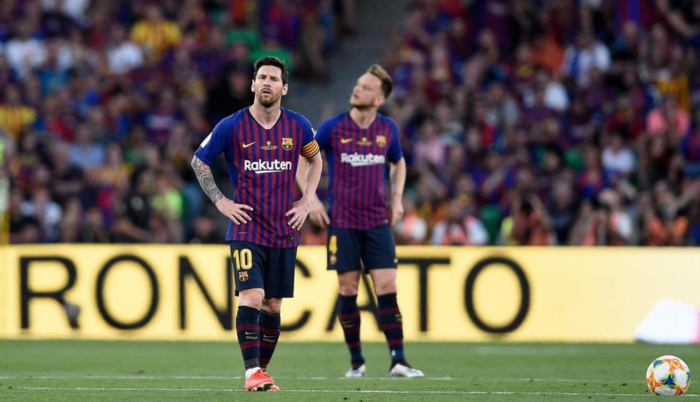 Lionel Messi tras las derrota del Barcelona ante Valencia. (Foto: AFP)