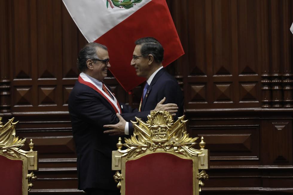 Pedro Olaechea, presidente del Congreso, había pedido un diálogo sin intermediarios con Martín Vizcarra. (Foto: GEC)