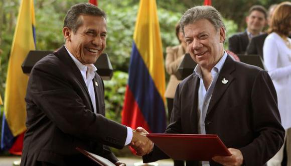 Ollanta Humala le recordó a Juan Manuel Santos que el tesoro del galeón San José salió del Perú. (EFE)