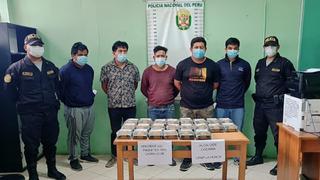 Piura: Cinco sujetos son detenidos con 22 kilos de droga en camioneta
