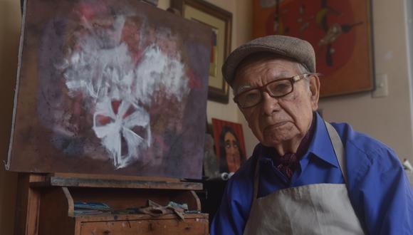 Enrique Galdos Rivas: un artista, una explosión de color (FOTO: Javier Zapata)