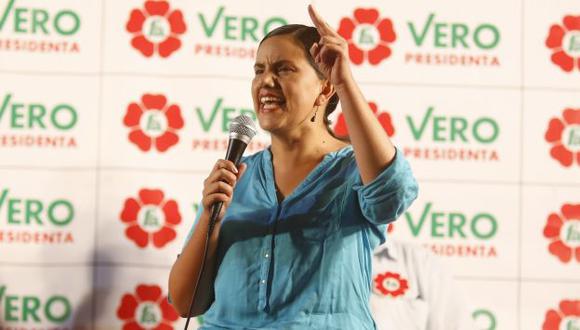 Verónika Mendoza habló tras las declaraciones de Pedro Spadaro. (Perú21)